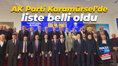 AK Parti Karamürsel’de liste belli oldu
