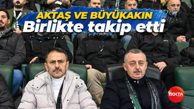İlhami Aktaş ve Tahir Büyükakın, Kocaelispor - Erokspor maçını birlikte takip etti