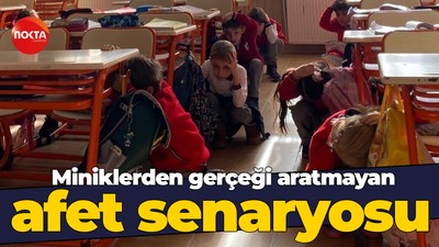 Öğrencilere afet eğitimi verildi