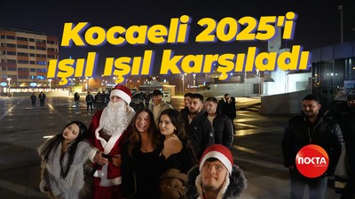 Kocaeli 2025'i ışıl ışıl karşıladı: Vatandaşlar coşkuya ortak oldu