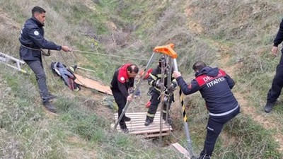 Kuyuya düşen keçi için ekipler seferber oldu