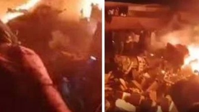 Askeri uçak yerleşim yerine düştü: 46 ölü