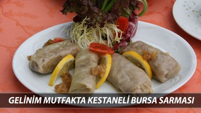 GELİNİM MUTFAKTA KESTANELİ BURSA SARIMASI TARİFİ || Kestaneli Bursa Sarması Nasıl Yapılır?