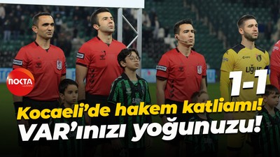 Kocaeli’de hakem katliamı! VAR’ınızı yoğunuzu! “1-1”