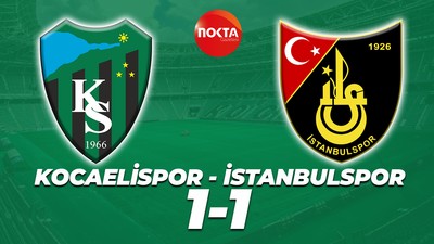 Kocaelispor - İstanbulspor: 1-1 (MAÇ SONUCU)