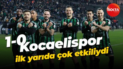Kocaelispor, İstanbulspor karşısında ilk yarıda çok etkiliydi “1-0”