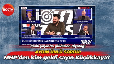 Canlı yayında güldüren diyalog! Aydın Ünlü sordu: MHP’den kim geldi sayın Küçükkaya?