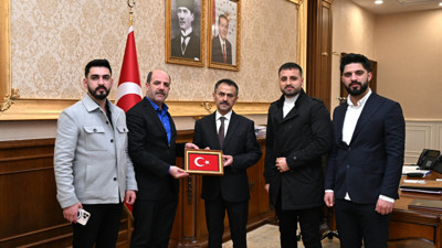 Şehit Aileleri, Gazileri ve Güvenlik Korucuları Vakfı, İlhami Aktaş'ı ziyaret etti