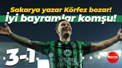 Sakarya yazar Kocaelispor bozar! İyi bayramlar komşu! “3-1”