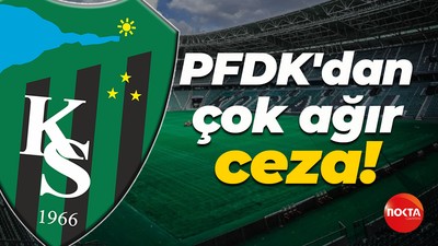 PFDK'dan Kocaelispor'a çok ağır ceza!
