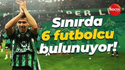 Kocaelispor'da 6 futbolcu sınırda bulunuyor!