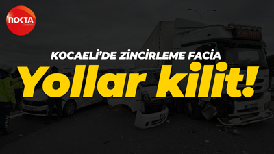 Kocaeli'de zincirleme trafik kazası: Otoyol ulaşıma kapandı!
