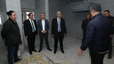Ramazan Ömeroğlu, devam eden projeleri yerinde inceledi