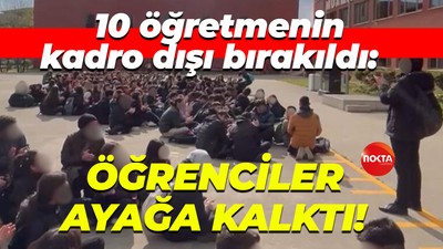 10 öğretmenin kadro dışı bırakılması öğrencileri ayağa kaldırdı!