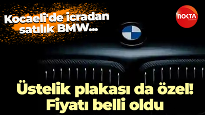 Kocaeli’de icradan satılık BMW… Üstelik plakası da özel! İşte fiyatı
