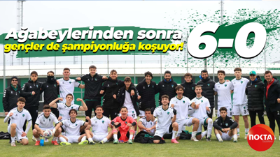 Ağabeylerinden sonra gençler de şampiyonluğa koşuyor! “6-0”