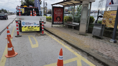 Kocaeli Büyükşehir Belediyesi'nden yaya yollarına 'güvenlik' dokunuşu!