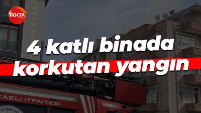 4 katlı binada korkutan yangın... Müdahale edildi!