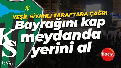 Yeşil siyahlı taraftara Kocaelispor çağrısı: Bayrağını kap meydanda yerini al