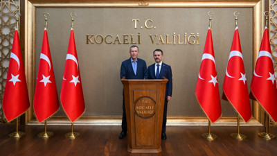 Emekli Vali Enis Yeter'den Vali İlhami Aktaş'a ziyaret