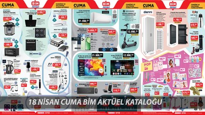 18 Nisan Cuma BİM Aktüel Ürünler Kataloğu | BİM'de Metal Ayakkabılık, Çelik Termos, Doğrayıcı Var