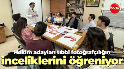 Hekim adayları tıbbi fotoğrafçılığın inceliklerini öğreniyor