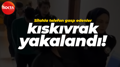 Silahla telefon gasp edenler kıskıvrak yakalandı!