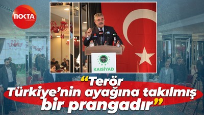 Veysel Tipioğlu: Terör Türkiye’nin ayağına takılmış bir prangadır