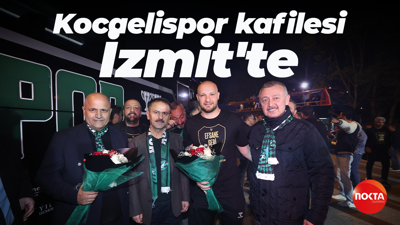 Kocaelispor kafilesi İzmit'te