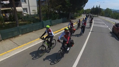 Gölcük'te Turizm Haftası bisiklet turu ile kutlandı