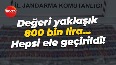 Değeri yaklaşık 800 bin lira... Hepsi ele geçirildi!