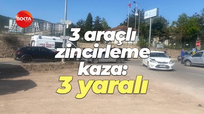 Kocaeli'de 3 araçlı zincirleme kaza: 3 yaralı