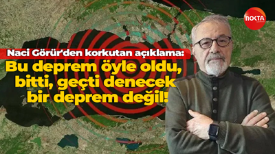 Naci Görür’den kritik açıklama: Bu deprem öyle oldu, bitti, geçti denecek bir deprem değil