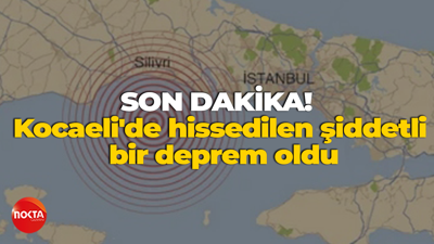 SON DAKİKA! Kocaeli'de hissedilen şiddetli bir deprem oldu