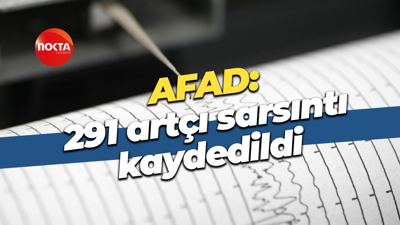 AFAD: 291 artçı sarsıntı kaydedildi