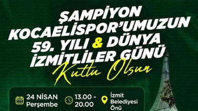 Kocaelispor’un şampiyonluğunu kutlayacağız!