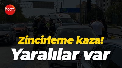 Zincirleme kaza! Yaralılar var