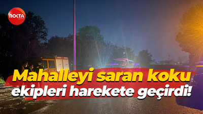 Mahalleyi saran koku ekipleri harekete geçirdi!
