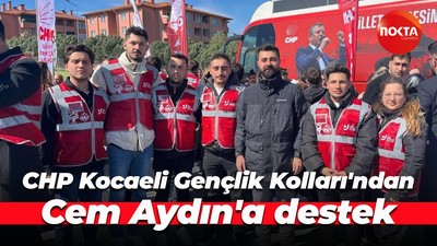 CHP Kocaeli Gençlik Kolları'ndan Cem Aydın'a destek