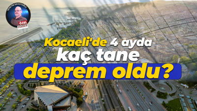 Kocaeli'de 4 ayda kaç tane deprem oldu?