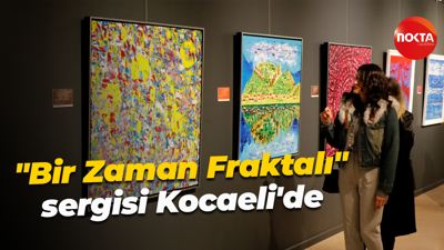 "Bir Zaman Fraktalı" sergisi, Kocaeli'de sanatseverlerin beğenisine sunuldu