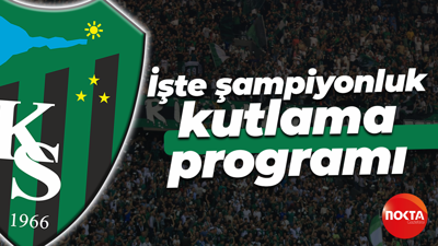 İşte Kocaelispor'un şampiyonluk kutlama programı