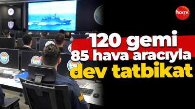 120 gemi, 85 hava aracıyla dev tatbikat