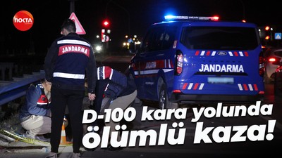 D-100 kara yolunda ölümlü kaza!