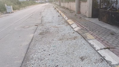 Kanalizasyon hattı yarım kaldı, vatandaş mağdur