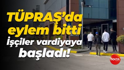 TÜPRAŞ’da eylem bitti.. İşçiler vardiyaya başladı!