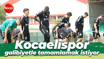 Kocaelispor galibiyetle tamamlamak istiyor