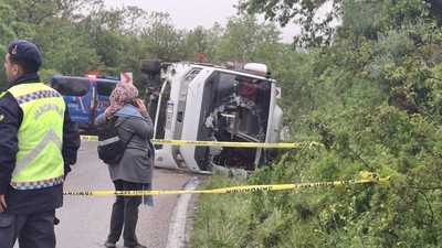 Sinop'ta can pazarı: Tur otobüsü kazaya karıştı!