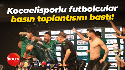 Kocaelisporlu futbolcular basın toplantısını bastı!