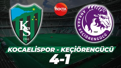 Kocaelispor - Ankara Keçiörengücü 4-1 (MAÇ SONUCU)
